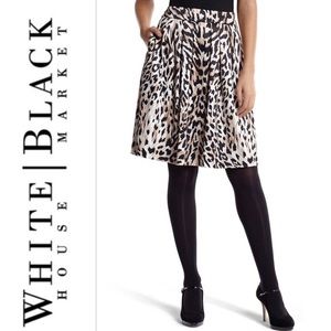 Leopard Satin WHBM skirt Size 14